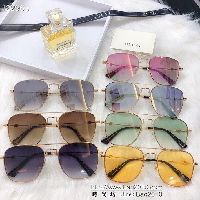 GUCCI古馳 官網海報款 官網同步 最新金屬框墨鏡 網紅同款  lly1274